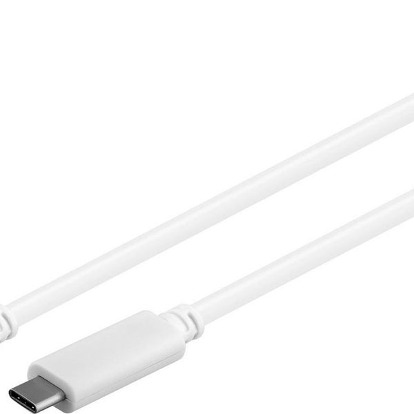 MicroConnect USB-C Gen2-kabel, hvid. 2 m