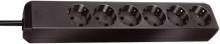 Brennenstuhl Eco-Line 6 AC outlet(s) Black