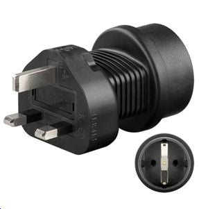 MicroConnect universaladapter Schuko til UK