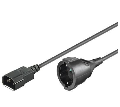 MicroConnect strømkabel C14 - Schuko MF