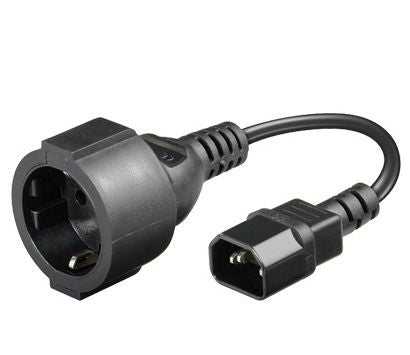 MicroConnect strømkabel C14 - Schuko MF