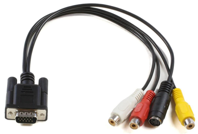 MicroConnect VGA til S-video 3x RCA 0,2m.