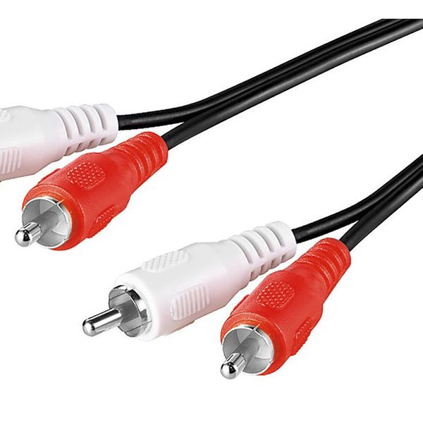 MicroConnect Stereo RCA Kabel, 2,5 meter