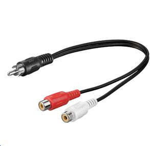 MicroConnect RCA - 2xRCA 0,20m MF
