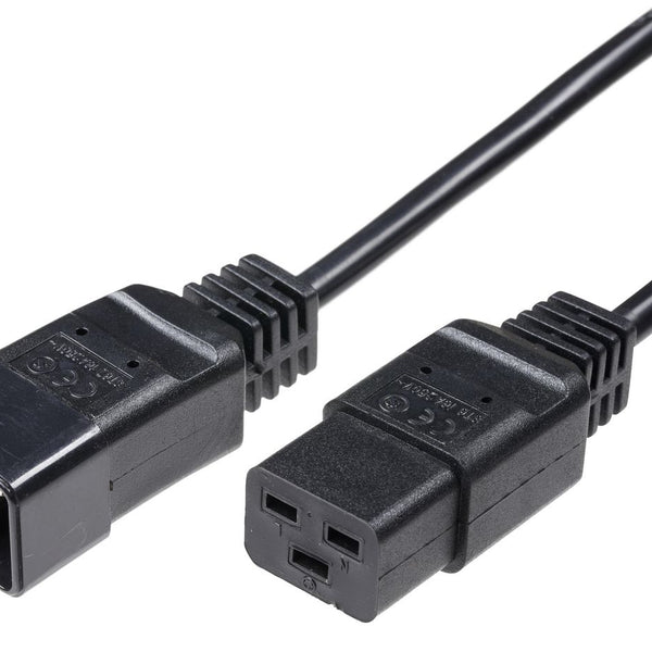 MicroConnect strømkabel C19 - C20 16A 3m