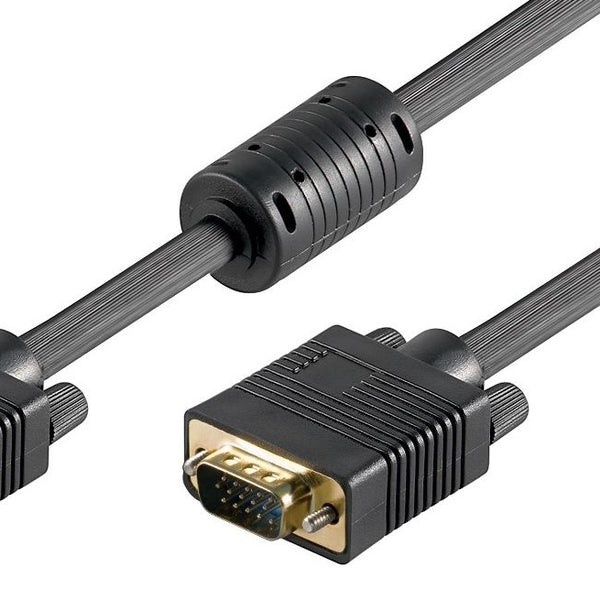 MicroConnect SVGA HD15 2m MM med ferritkerne