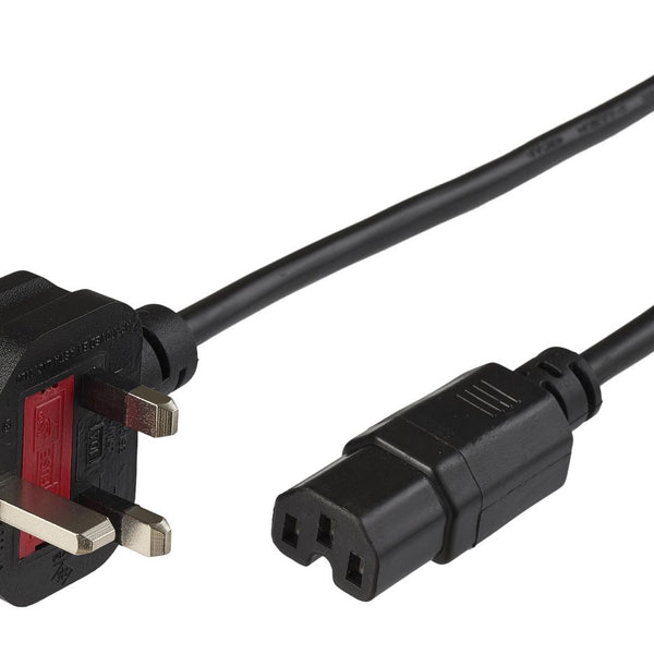MicroConnect strømkabel UK - C15 2m sort