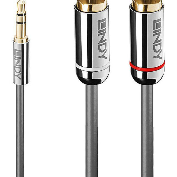 Lindy 1M Phono-lydkabel, krom