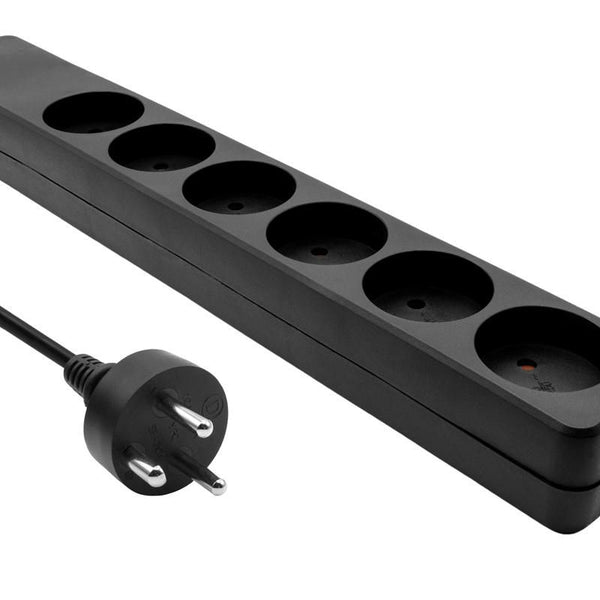 MicroConnect dansk strømskinne 6-vejs