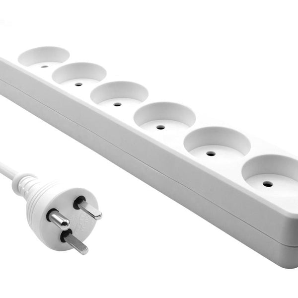 ProXtend Dansk Strømskinne 6-vejs 1M