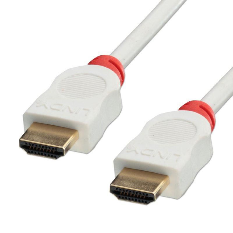 Lindy HDMI højhastighedskabel, hvid,