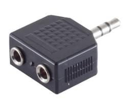 MicroConnect-adapter 3,5 mm - 2x3,5 mm MF