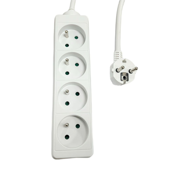 MicroConnect 4-vejs strømskinne, fransk type