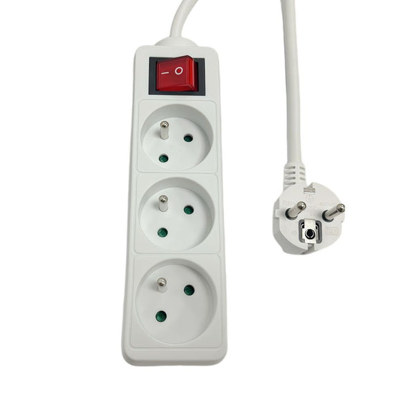 MicroConnect 3-vejs strømskinne tænd/sluk