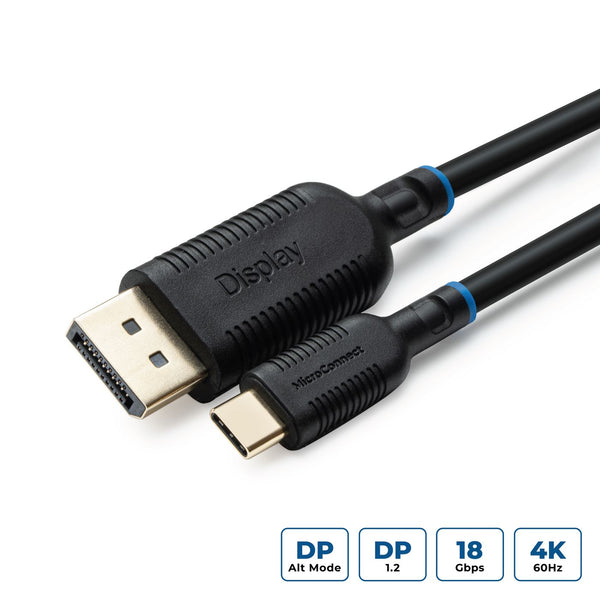 MicroConnect USB-C DisplayPort-kabel 0,5m