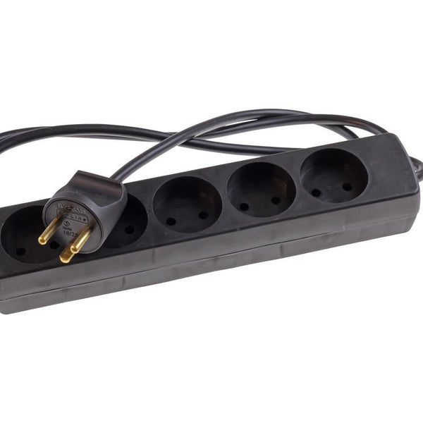 EL-stikdåse med 5 udtag