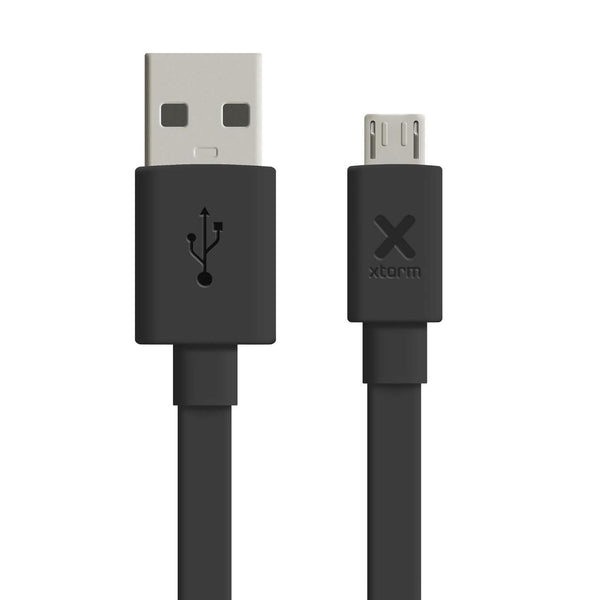 Xtorm fladt USB-kabel, USB-A: Han -