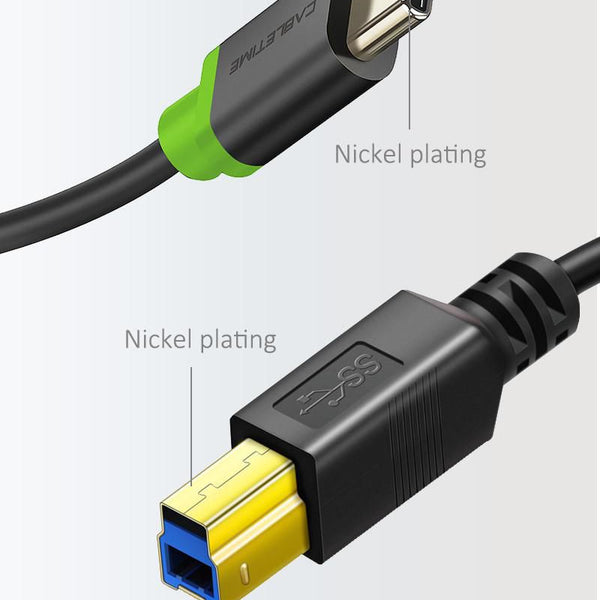 Cabletime USB 3.0 kabel, 2,0m, USB-C: