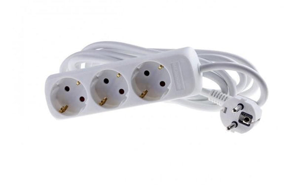 schuko stikdøse, 3 udtag,