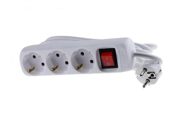 schuko stikdøse, 3 udtag m.