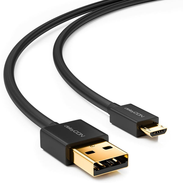 deleyCON Micro USB til USB Kabel 2.0 -