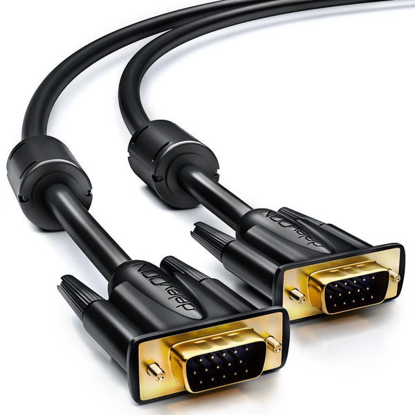 deleyCON VGA-kabel - HQ - sort -