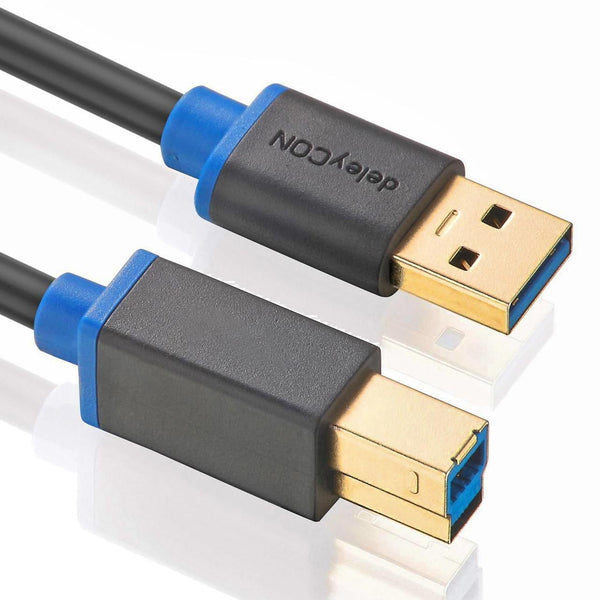 deleyCON USB 3.0 kabel, 3,0m, USB-A: