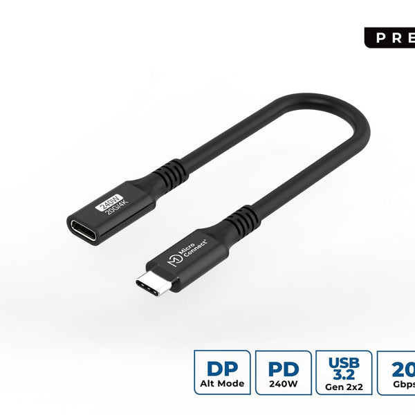 MicroConnect Premium USB-C kabelforlænger