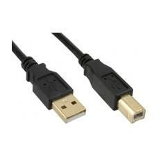 MicroConnect USB2.0 AB 5m MM Forgyldt